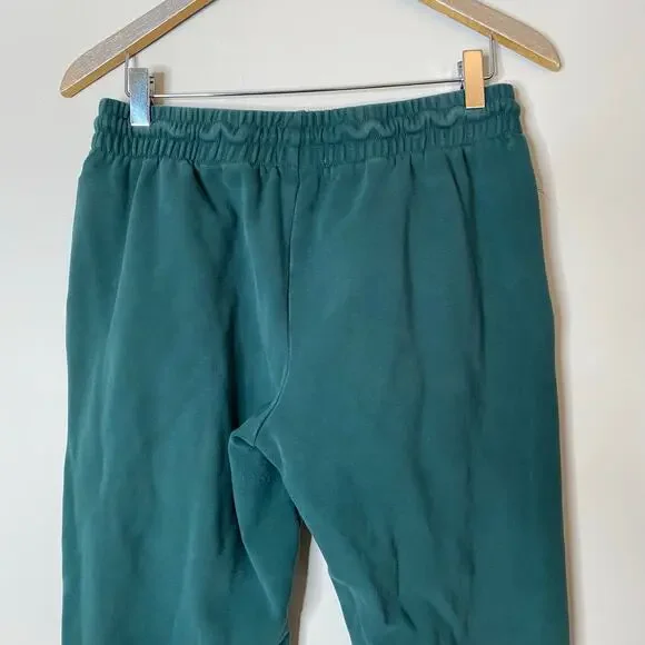 ZYIA ACTIVE Pine Green Relaxation Cinched Ankle Drawstring Sweatpants Size Large - Picture 7 of 8